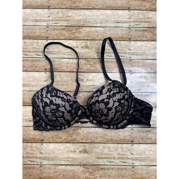 aerie Other - Aerie Harper Black Lace Push Up Bra Size 34C